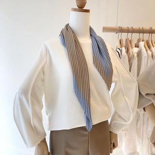 Striped Silk Neck Scarf