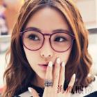 Colored Frame Round Glasses