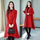 V-neck Single-breasted Coat