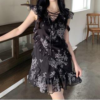 Sleeveless Floral A-line Dress (various Designs)