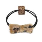 Leopard Bow Hair Tie As Shown In Figure - One Size