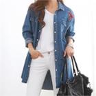Applique-detail Denim Shirt