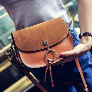 Faux Leather Saddle Bag