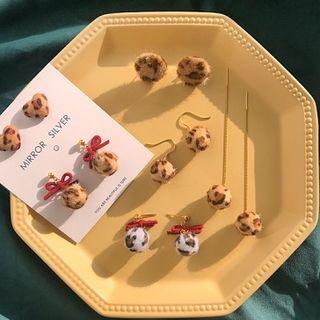 Leopard Print Bobble Dangle Earring (various Designs)