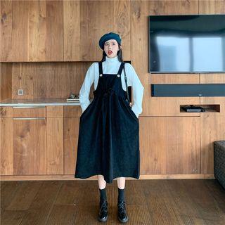 Turtleneck Long-sleeve Top / Midi Jumper Dress