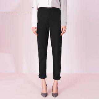 Contrast Trim Pants