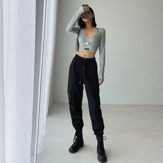 Multi-pocket Loose-fit Jogger Pants