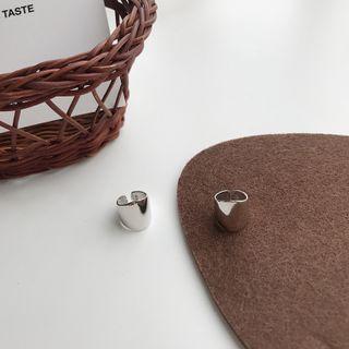 Polished Sterling Silver Cuff Earring E298 - 1 Pair - Silver - One Size