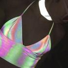Holographic Crop Camisole Top