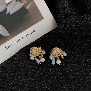 Retro Faux Pearl & Bead Fringed Earring