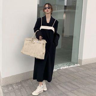 Spaghetti Strap Midi A-line Dress / Blazer