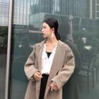 Loose-fit Woolen Coat As Figure - One Size