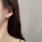 Twisted Hoop Earring 1 Pr - Silver - One Size