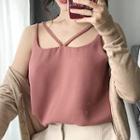Spaghetti Strap V-neck Top