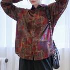 Pattern Print Blouse Floral - One Size