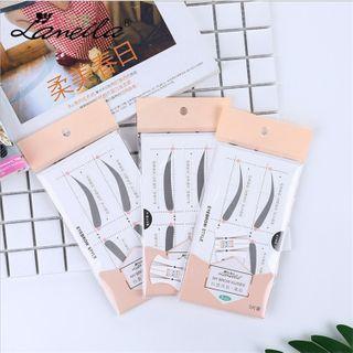 Set Of 5: Eyebrow Makeup Stensil As Shown In Figure - One Size