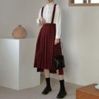 Plaid Midi Jumper Skirt