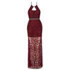 Halter Lace Evening Gown