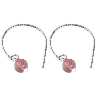 Faux Crystal Sterling Silver Dangle Earring 1 Pair - Silver - One Size