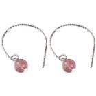 Faux Crystal Sterling Silver Dangle Earring 1 Pair - Silver - One Size