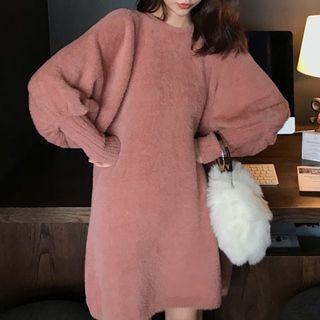 Puff-sleeve Tunic Dress