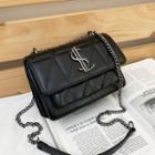 Quilted Dollar Sign Crossbody Bag