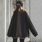 Solid Color Loose-fit Jacket