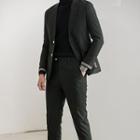 Set: Pocketed Button Blazer + Dress Pants