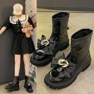 Bow Platform Short Boots