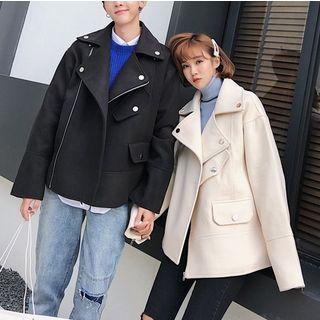Couple Matching Knitted Biker Jacket