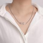 Heartbeat Lettering Pendant Necklace As Shown In Figure - One Size