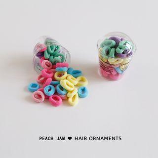 Hair Tie Bulk Pack 50 Pcs - Multicolour - One Size