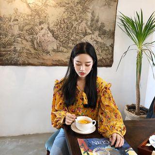 Floral Long Sleeves Blouse
