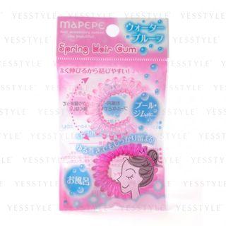 Spring Hair Rubber (pink & Rose) 2 Pcs