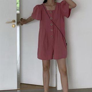 Square-neck Playsuit