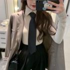 Turtleneck Polo Sweater / Tie