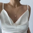 Alloy Star Pendant Layered Choker Necklace
