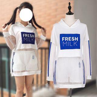 Long-sleeve Hooded T-shirt / Shorts