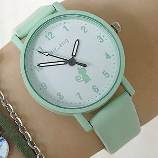 Set: Silicone Bracelet Watch + Butterfly Bracelet