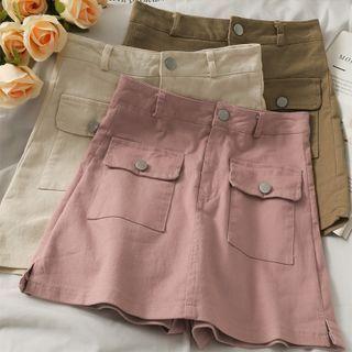 High-waist Denim Skort In 6 Colors