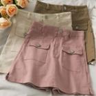 High-waist Denim Skort In 6 Colors