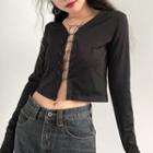 Long-sleeve Safety Pin Top