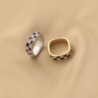 Checker Alloy Ring
