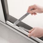 Set: Window Slit Cleaning Brush + Mini Dustpan Gray - One Size