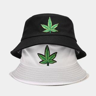 Leaf Applique Bucket Hat