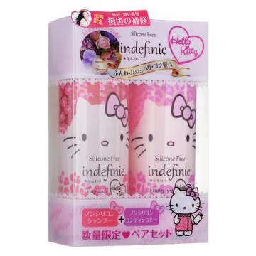 Sanrio - Indefinie Hello Kitty Hair Care Set: Shampoo 500ml + Conditioner 500ml 2 Pcs