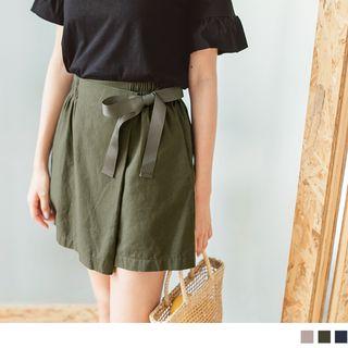 Lace-up Wrapped Skorts