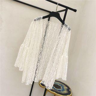 Lace Light Jacket Off White - One Size
