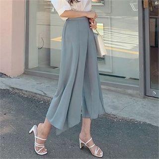 Inset Shorts Chiffon Pants