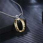 Infinity & Hoop Pendant Necklace As Shown In Figure - One Size